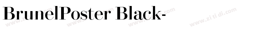 BrunelPoster Black字体转换
